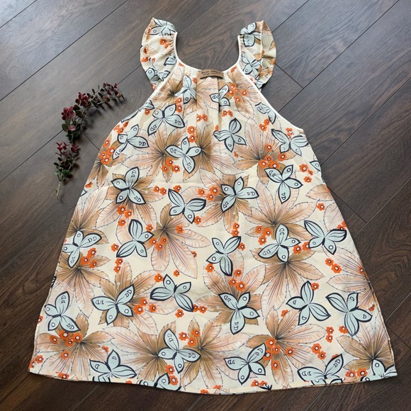 Karen Zambos vintage couture silk butterfly dress - Picture 3 of 4